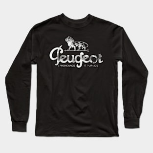 Vintage Peugeot Lion Logo Long Sleeve T-Shirt